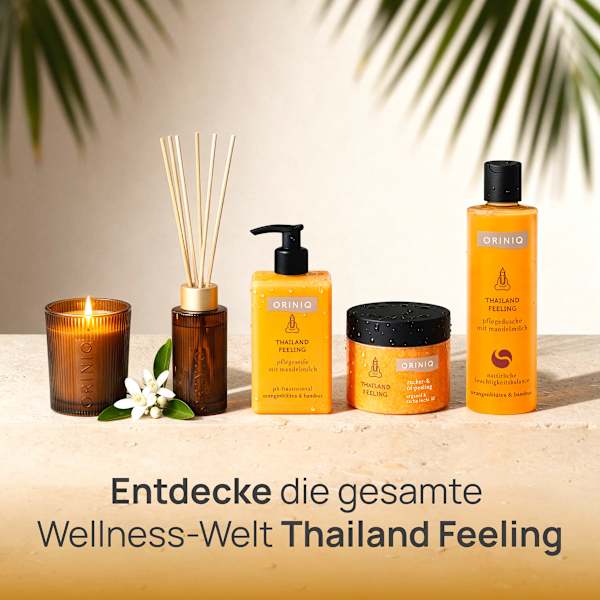 Flüssigseife Thailand Feeling mit Mandelmilch, Orangenblüte & Bambus ORINIQ