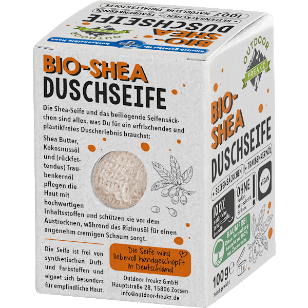 Festes Duschgel Shea Outdoor Freakz