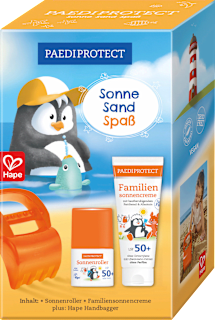 Sonnenschutz Set Sonnencreme + Sonnenroller LSF 50+ PAEDIPROTECT