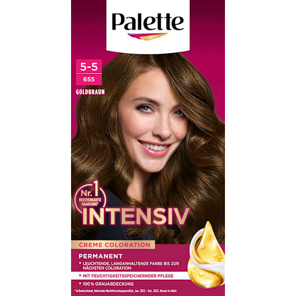 Haarfarbe 5-5/655 Goldbraun Palette Intensive Color Creme