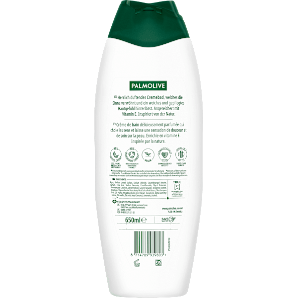 Cremebad Naturals Olive & Feuchtigkeitsmilch Palmolive