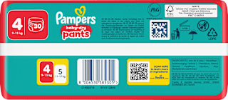 Baby Pants baby-dry Gr. 4 (9-15 kg) Pampers baby-dry