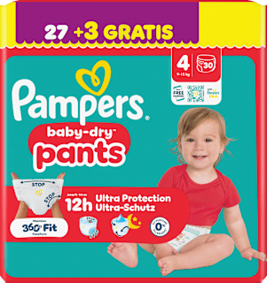 Baby Pants baby-dry Gr. 4 (9-15 kg) Pampers baby-dry