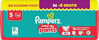 Baby Pants baby-dry Gr. 5 (11-17 kg) Big Economy Pack Pampers baby-dry