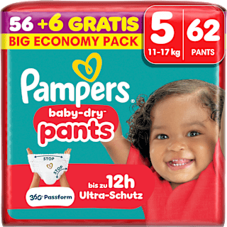 Baby Pants baby-dry Gr. 5 (11-17 kg) Big Economy Pack Pampers baby-dry