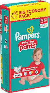 Baby Pants Gr. 4 (9-15 kg) Big Pack Pampers baby-dry