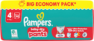 Baby Pants Gr. 4 (9-15 kg) Big Pack Pampers baby-dry