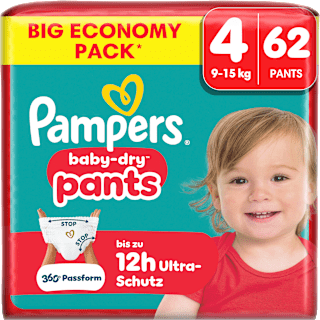 Baby Pants Gr. 4 (9-15 kg) Big Pack Pampers baby-dry