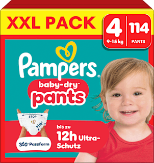 Baby Pants Gr. 4 (9-15 kg) XXL Pack Pampers baby-dry