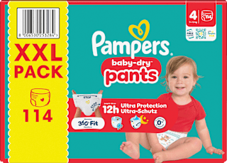 Baby Pants Gr. 4 (9-15 kg) XXL Pack Pampers baby-dry