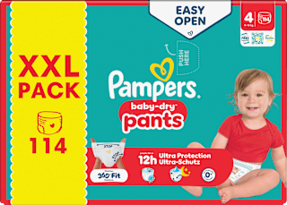 Baby Pants Gr. 4 (9-15 kg) XXL Pack Pampers baby-dry
