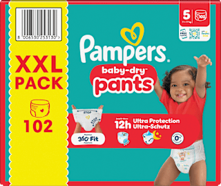 Baby Pants Gr. 5 (11-17 kg) XXL Pack Pampers baby-dry