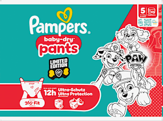 Baby Pants Gr. 5 Junior (11-17 kg) Limited Edition Paw Patrol Monatsbox Pampers baby-dry