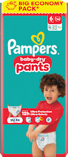 Baby Pants Gr. 6 XL (13-19 kg) Big Pack Pampers baby-dry