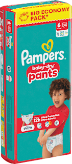 Baby Pants Gr. 6 XL (13-19 kg) Big Pack Pampers baby-dry