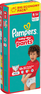 Baby Pants Gr. 6 XL (13-19 kg) Big Pack Pampers baby-dry