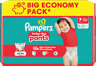 Baby Pants Gr. 7 XL (15+ kg) Big Pack Pampers baby-dry