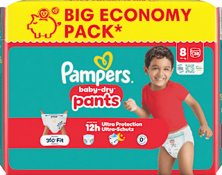 Baby Pants Gr. 8 XL (17+ kg) Big Pack Pampers baby-dry