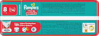 Baby Pants Gr. 8 XL (17+ kg) Big Pack Pampers baby-dry