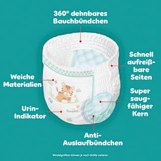 Baby Pants Gr. 8 XL (17+ kg) Pampers baby-dry