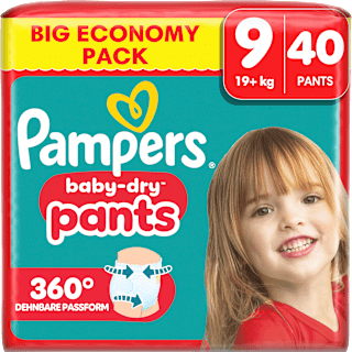 Baby Pants Gr. 9 XL (19+ kg) Big Pack  Pampers baby-dry