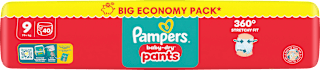 Baby Pants Gr. 9 XL (19+ kg) Big Pack  Pampers baby-dry