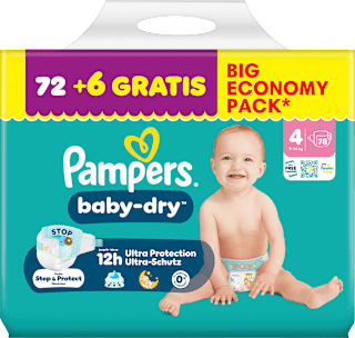Windeln baby-dry Gr. 4 (9-14 kg) Big Economy Pack Pampers baby-dry
