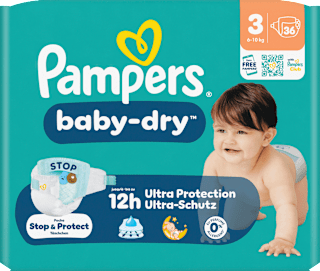Windeln Gr. 3 (6-10 kg)  Pampers baby-dry