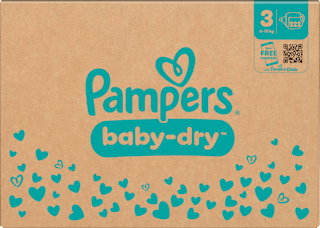 Windeln Gr. 3 Midi (6-10 kg) Monatsbox Pampers baby-dry