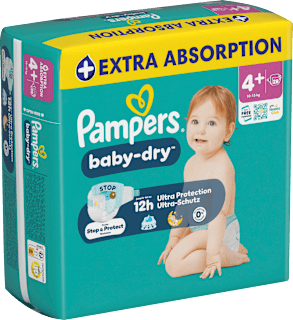 Windeln Gr. 4+ (10-15 kg) Pampers baby-dry