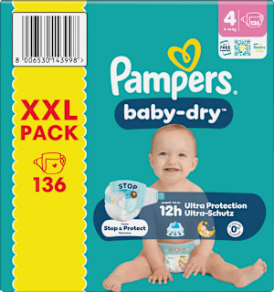 Windeln Gr. 4 (9-14 kg) XXL Pack Pampers baby-dry