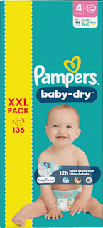 Windeln Gr. 4 (9-14 kg) XXL Pack Pampers baby-dry