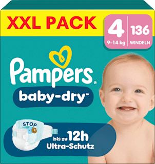 Windeln Gr. 4 (9-14 kg) XXL Pack Pampers baby-dry