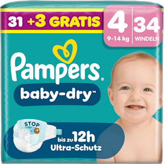 Windeln Gr. 4 (9-14 kg) Pampers baby-dry