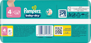 Windeln Gr. 4 (9-14 kg)  Pampers baby-dry