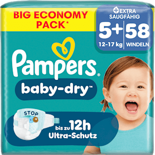Windeln Gr. 5+ (12-17 kg) Big Pack Pampers baby-dry