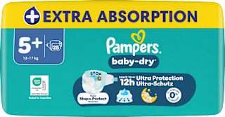 Windeln Gr. 5+ (12-17 kg)   Pampers baby-dry