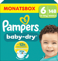 Windeln Gr. 6 Extra Large (13-18 kg) Monatsbox Pampers baby-dry