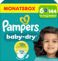 Windeln Gr. 6+ Extra Large (14-19 kg) Monatsbox Pampers baby-dry