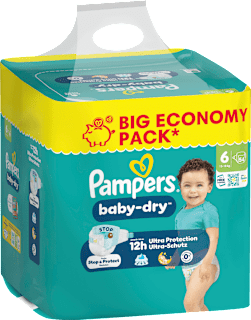 Windeln Gr. 6 XL (13-18 kg) Big Pack Pampers baby-dry