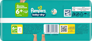 Windeln Gr. 6+ XL (14-19 kg) Pampers baby-dry