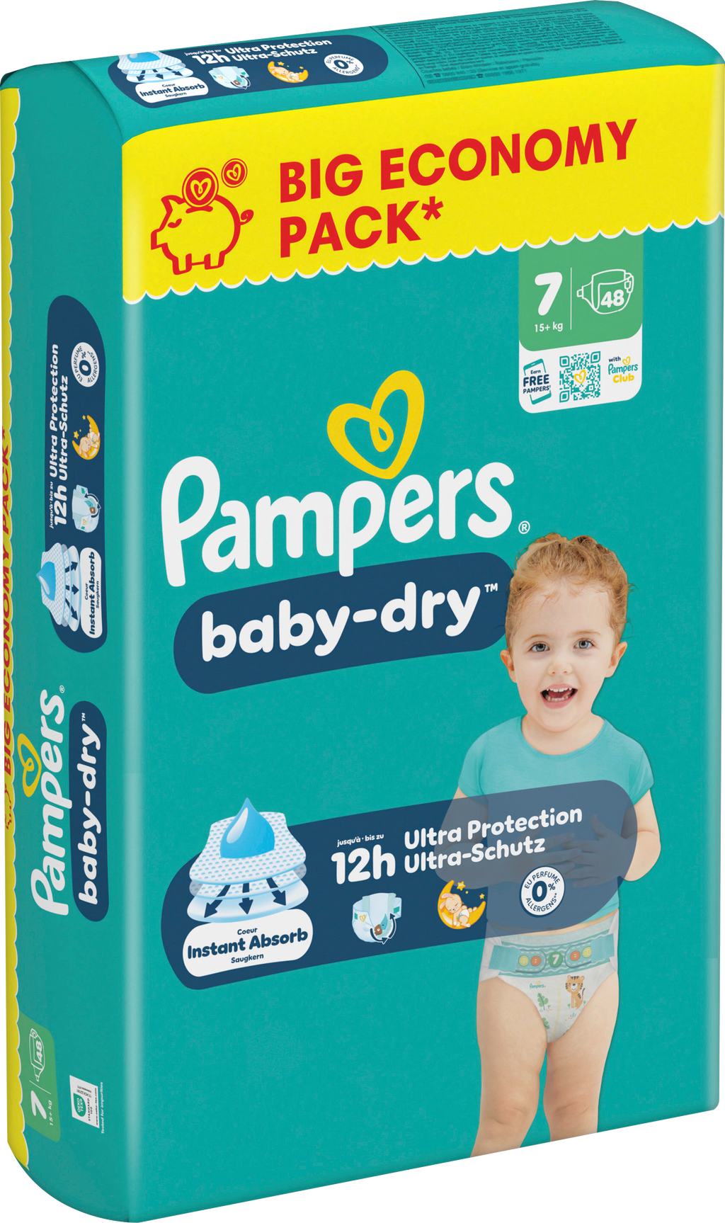 Windeln Gr. 7 XL (15+ kg) Big Pack  Pampers baby-dry