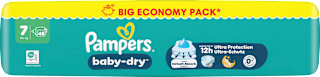 Windeln Gr. 7 XL (15+ kg) Big Pack  Pampers baby-dry