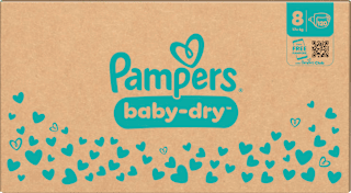 Windeln Gr. 8 Extra Large (17+ kg) Monatsbox Pampers baby-dry