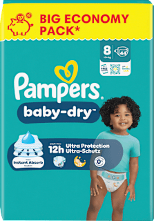 Windeln Gr. 8 XL (17+ kg) Big Pack Pampers baby-dry