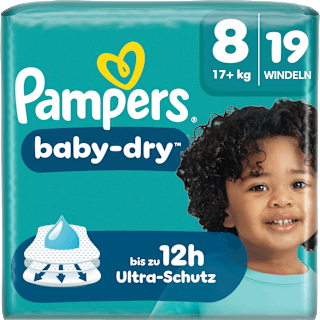 Windeln Gr. 8 XL (17+ kg)  Pampers baby-dry