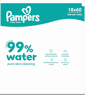 Feuchttücher 99 % water (18x60 St) Pampers