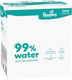 Feuchttücher 99 % water (18x60 St) Pampers