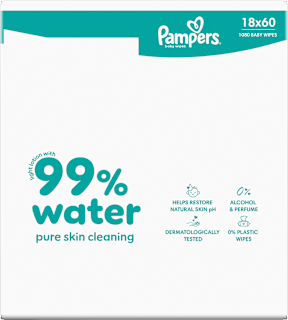 Feuchttücher 99 % water (18x60 St) Pampers