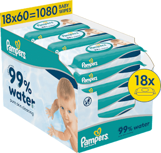 Feuchttücher 99 % water (18x60 St) Pampers